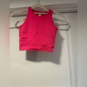 Vibrant Pink Crop Top for Women